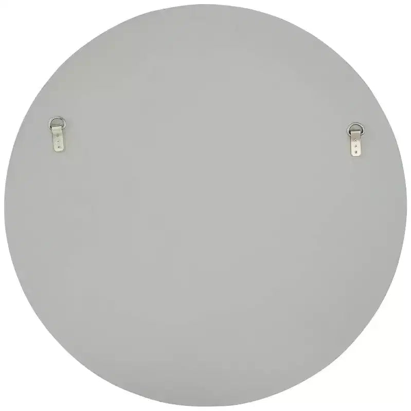 Miroir décoratif mural rond Noble Park San Simeon, en verre biseauté moderne, cadre champagne mat, 31 3/4 pouces de large pour salle de bain, chambre à coucher, entrée de maison.