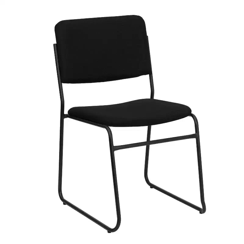 Lot de 5 chaises empilables haute densité Emma et Oliver avec piètement luge, capacité 227 kg