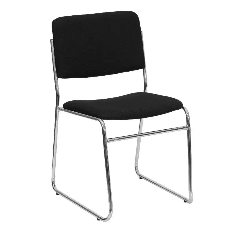 Lot de 5 chaises empilables haute densité Emma et Oliver avec piètement luge, capacité 227 kg