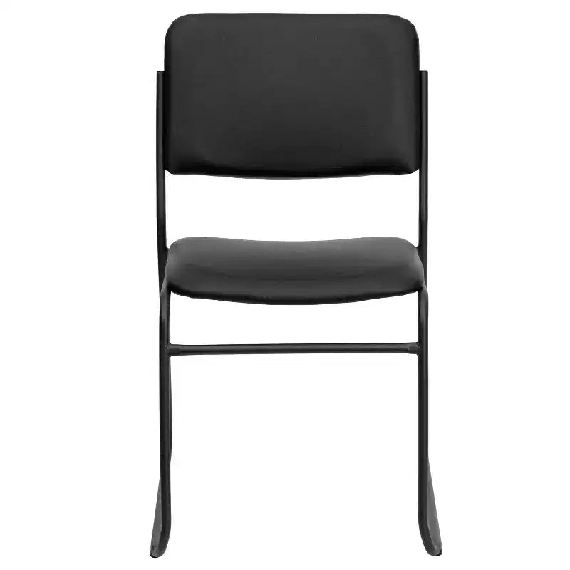 Lot de 5 chaises empilables haute densité Emma et Oliver avec piètement luge, capacité 227 kg