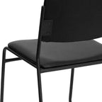 Lot de 5 chaises empilables haute densité Emma et Oliver avec piètement luge, capacité 227 kg