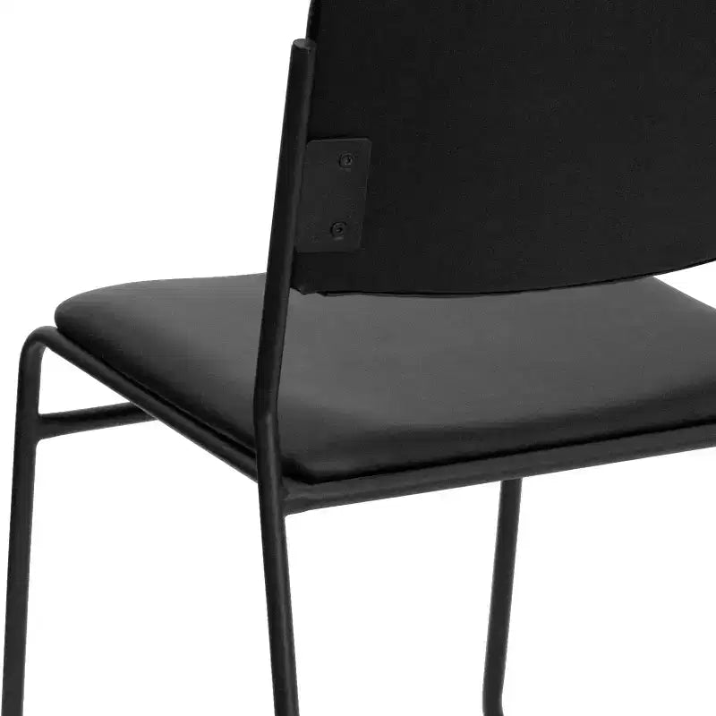 Lot de 5 chaises empilables haute densité Emma et Oliver avec piètement luge, capacité 227 kg