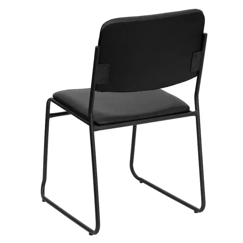 Lot de 5 chaises empilables haute densité Emma et Oliver avec piètement luge, capacité 227 kg