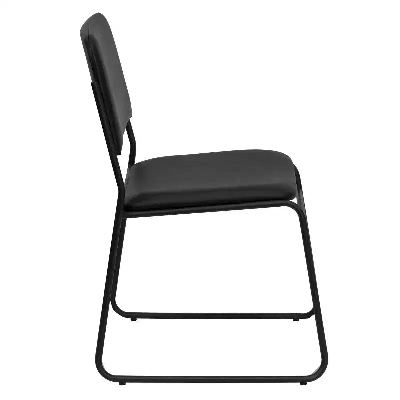 Lot de 5 chaises empilables haute densité Emma et Oliver avec piètement luge, capacité 227 kg