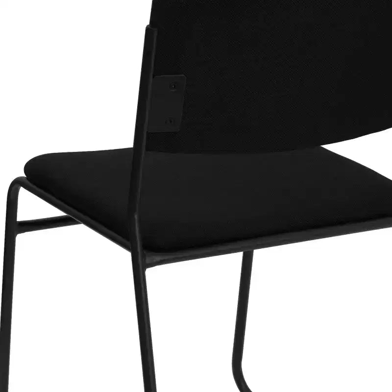 Lot de 5 chaises empilables haute densité Emma et Oliver avec piètement luge, capacité 227 kg
