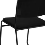 Lot de 5 chaises empilables haute densité Emma et Oliver avec piètement luge, capacité 227 kg