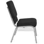 Emma and Oliver Lot de 4 chaises d'église de 47 cm de large avec porte-livre