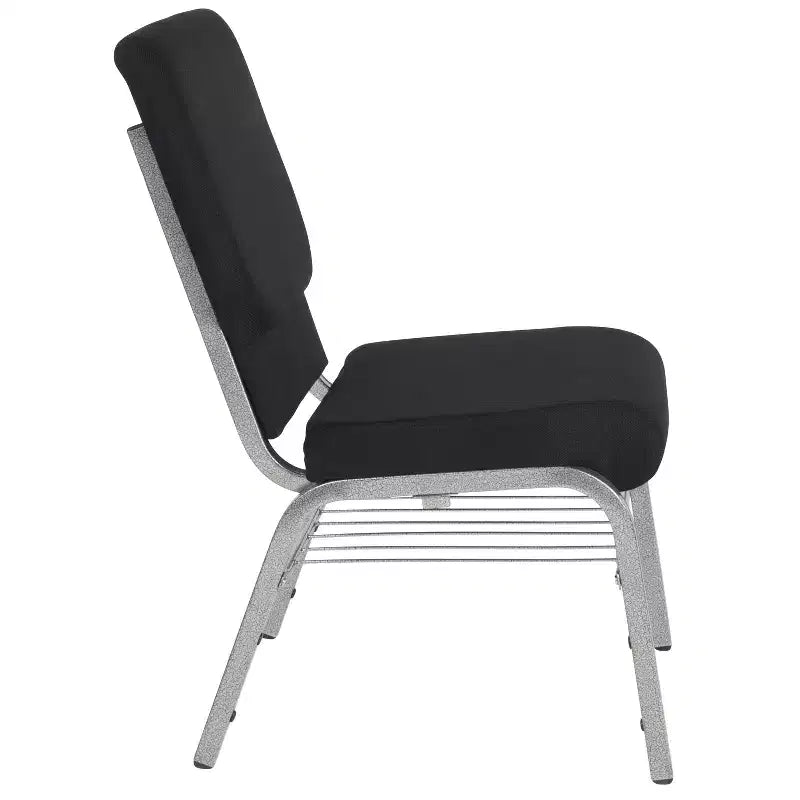 Emma and Oliver Lot de 4 chaises d'église de 47 cm de large avec porte-livre