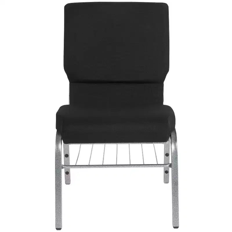 Emma and Oliver Lot de 4 chaises d'église de 47 cm de large avec porte-livre