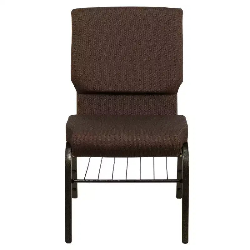 Emma and Oliver Lot de 4 chaises d'église de 47 cm de large avec porte-livre