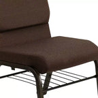 Emma and Oliver Lot de 4 chaises d'église de 47 cm de large avec porte-livre