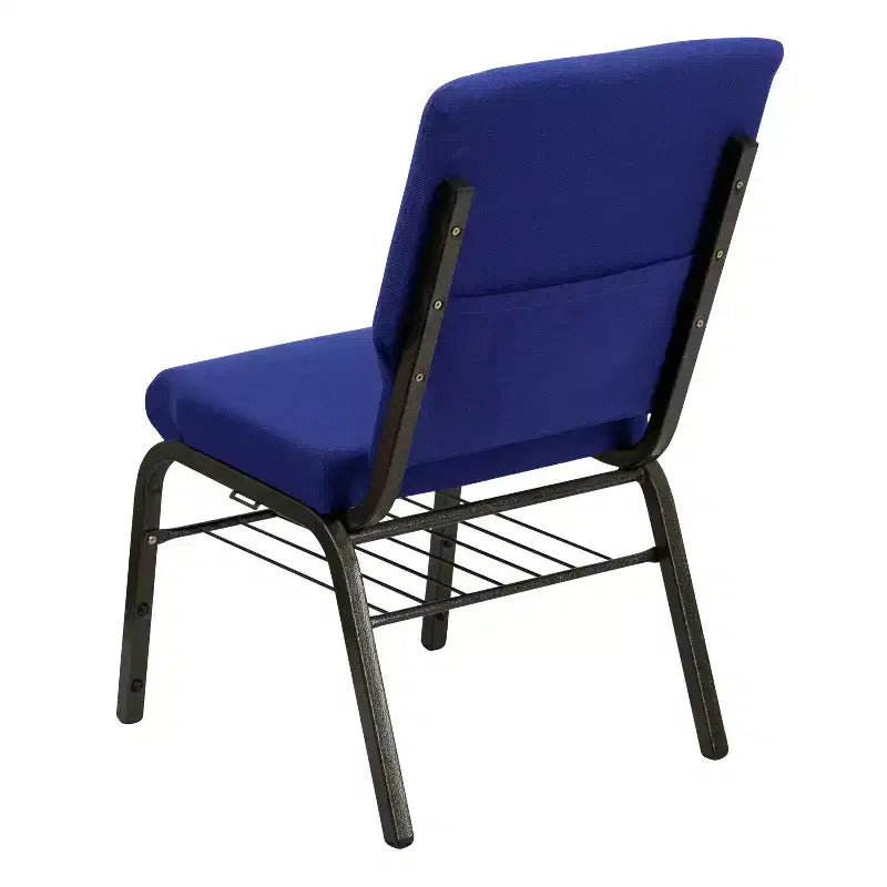 Emma and Oliver Lot de 4 chaises d'église de 47 cm de large avec porte-livre
