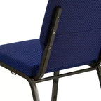 Emma and Oliver Lot de 4 chaises d'église de 47 cm de large avec porte-livre