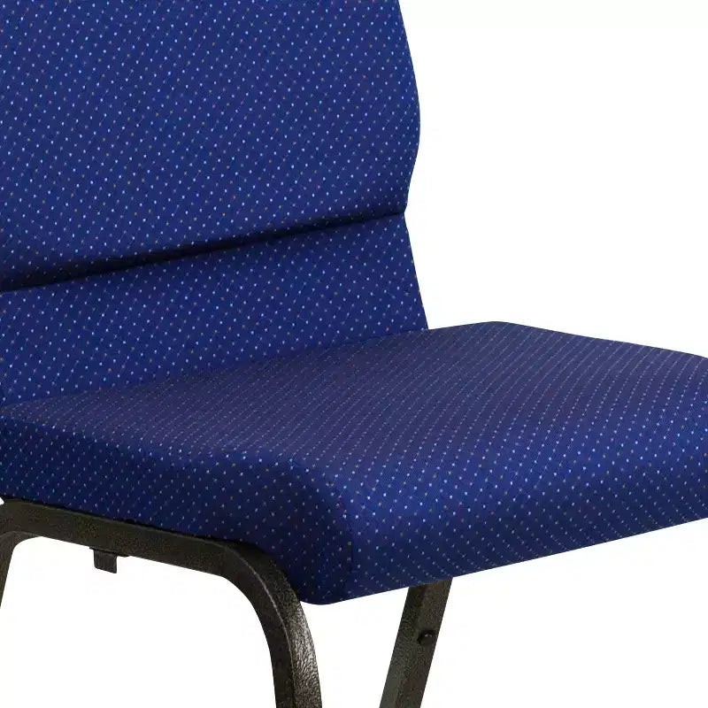 Emma and Oliver Lot de 4 chaises d'église de 47 cm de large avec porte-livre