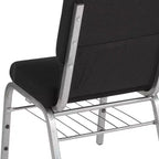 Emma and Oliver Lot de 4 chaises d'église de 47 cm de large avec porte-livre