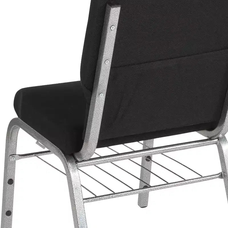 Emma and Oliver Lot de 4 chaises d'église de 47 cm de large avec porte-livre