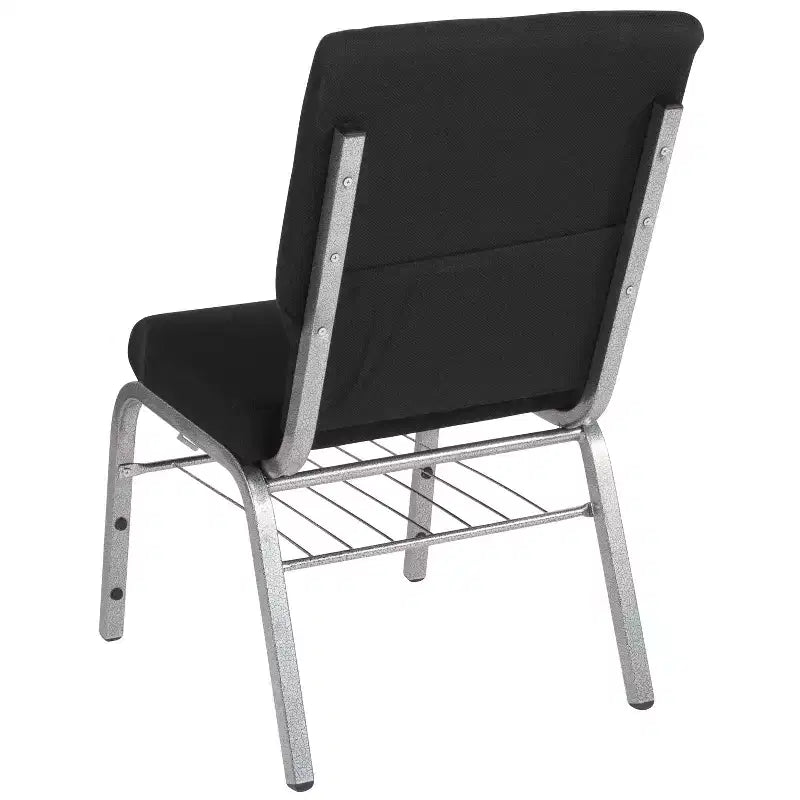 Emma and Oliver Lot de 4 chaises d'église de 47 cm de large avec porte-livre