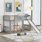 Lit mezzanine jumeau avec toboggan et échelle - ModernLuxe