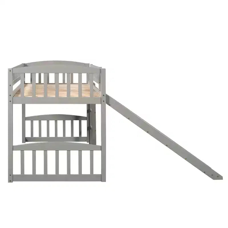 Lit mezzanine jumeau avec toboggan et échelle - ModernLuxe