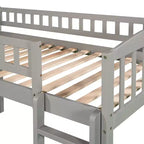 Lit mezzanine jumeau avec toboggan et échelle - ModernLuxe