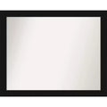 Amanti Art Avon Black Non-Beveled Bathroom Wall Mirror