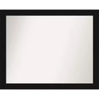 Amanti Art Avon Black Non-Beveled Bathroom Wall Mirror