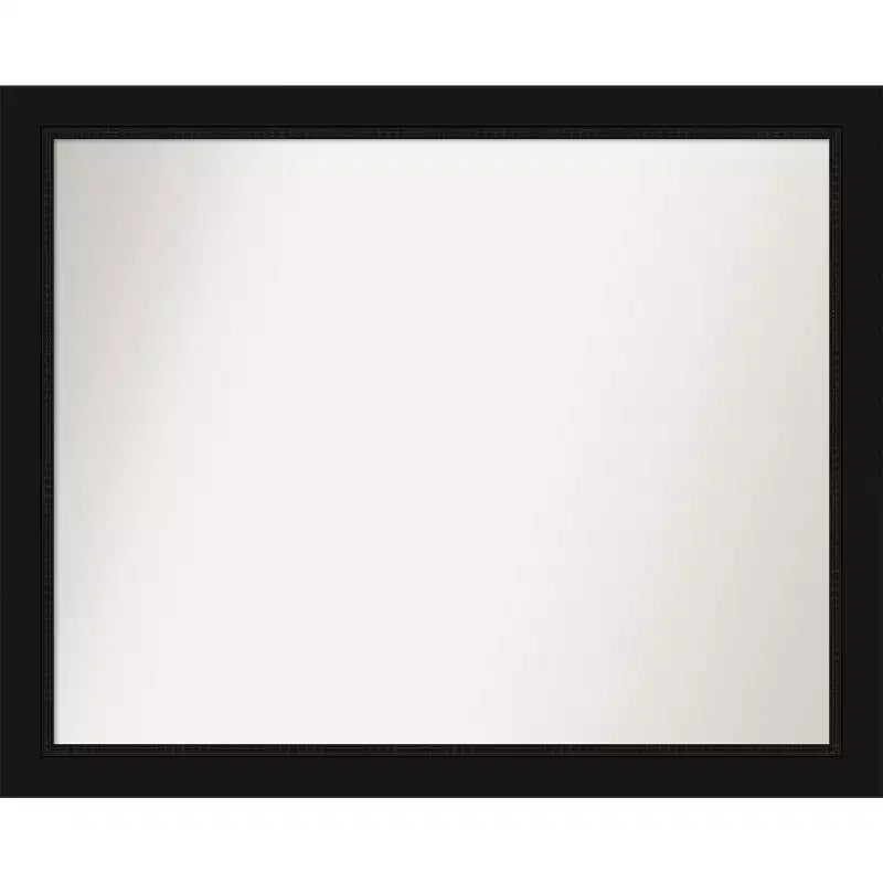 Amanti Art Avon Black Non-Beveled Bathroom Wall Mirror