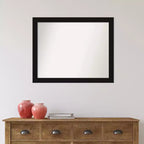 Miroir mural de salle de bain Amanti Art Avon noir, sans biseau