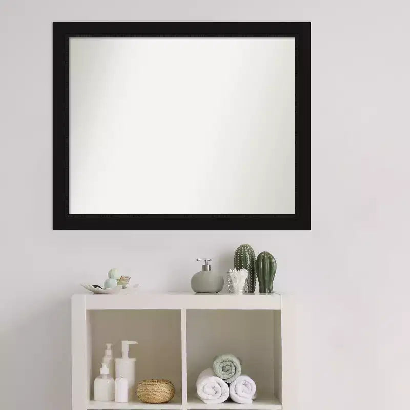 Miroir mural de salle de bain Amanti Art Avon noir, sans biseau