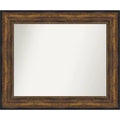 Amanti Art Ballroom Bronze Non-Beveled Bathroom Wall Mirror