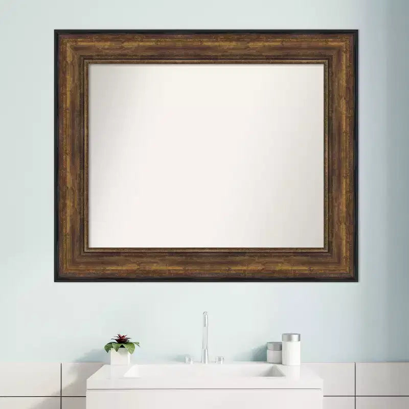 Miroir Mural de Salle de Bain Amanti Art Ballroom Bronze Non Biseauté