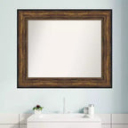 Miroir Mural de Salle de Bain Amanti Art Ballroom Bronze Non Biseauté