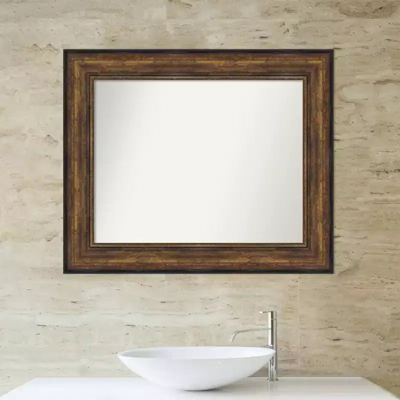 Miroir Mural de Salle de Bain Amanti Art Ballroom Bronze Non Biseauté