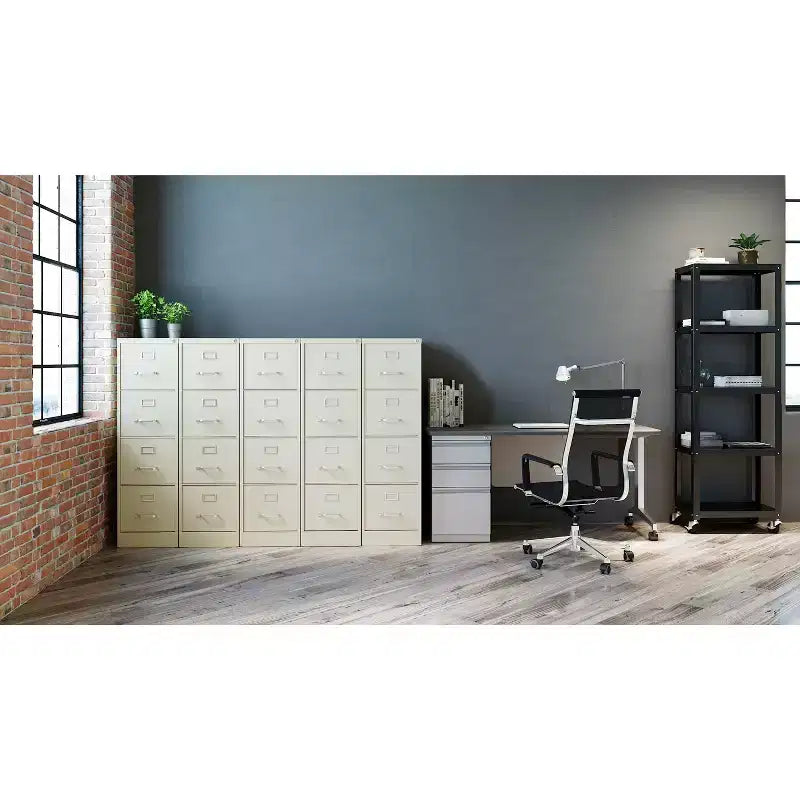 Hirsh Classeur vertical à 4 tiroirs de largeur lettre, 22" de profondeur