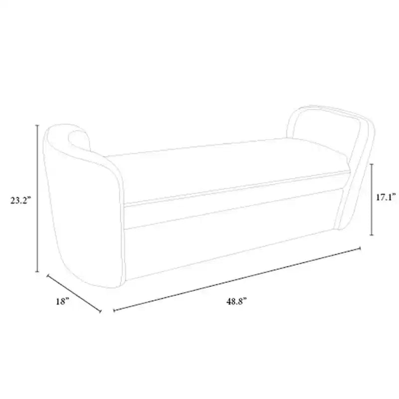 Banc arrondi Springdell – Threshold conçu avec Studio McGee