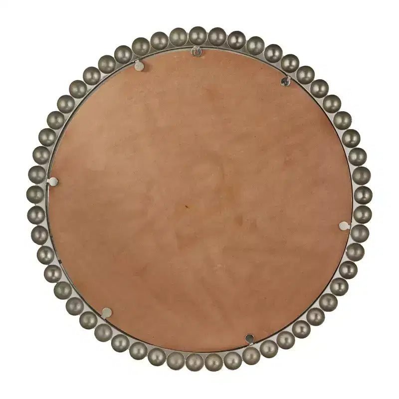 Miroir mural en métal avec perles décoratives - CosmoLiving by Cosmopolitan
