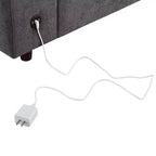 Canapé modulaire rembourré avec ports de charge USB, chargement sans fil et haut-parleur Bluetooth intégré-ModernLuxe