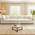 Upholstered Modular Sofa with USB Charge Ports, Wireless Charging and Built-in Bluetooth Speaker-ModernLuxe