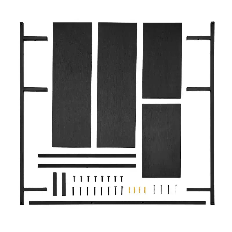 Étagère murale moderne flottante pour rebord de fenêtre Rhodes à 4 niveaux de 34,5 x 23,6 - Danya B.