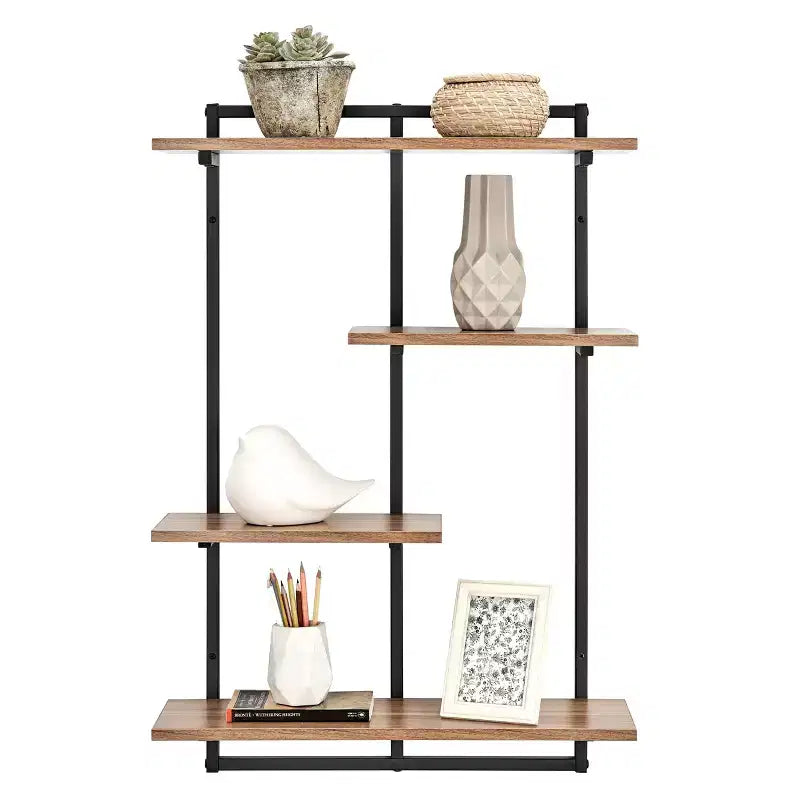 Étagère murale moderne flottante pour rebord de fenêtre Rhodes à 4 niveaux de 34,5 x 23,6 - Danya B.