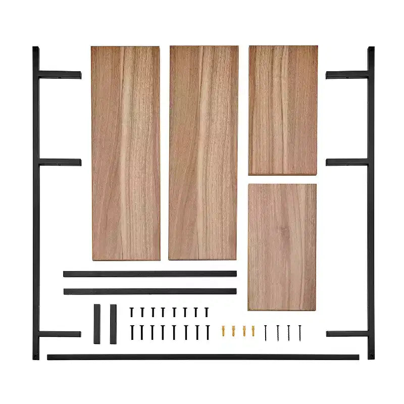 Étagère murale moderne flottante pour rebord de fenêtre Rhodes à 4 niveaux de 34,5 x 23,6 - Danya B.