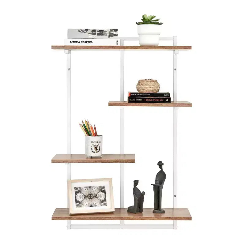 Étagère murale moderne flottante pour rebord de fenêtre Rhodes à 4 niveaux de 34,5 x 23,6 - Danya B.