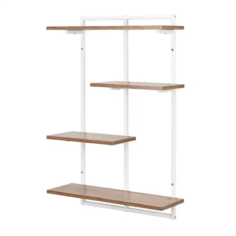 Étagère murale moderne flottante pour rebord de fenêtre Rhodes à 4 niveaux de 34,5 x 23,6 - Danya B.
