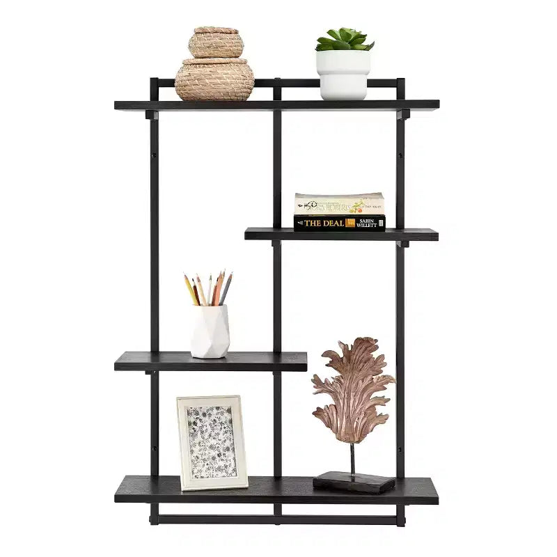 Étagère murale moderne flottante pour rebord de fenêtre Rhodes à 4 niveaux de 34,5 x 23,6 - Danya B.