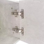Meuble TV polyvalent pour téléviseurs jusqu'à 80 pouces avec 2 étagères en verre éclairées et lumières LED à changement de couleur - ModernLuxe
