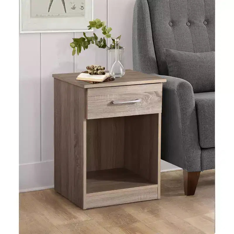 Table de nuit Passion Furniture Lindsey à 1 tiroir (61 cm H x 46 cm L x 41 cm P)