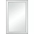 Uttermost Verne Matte Black Edging 24 x 38 Rectangular Wall Mirror