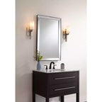 Miroir Mural Rectangulaire Uttermost Verne avec Bordure Noir Mat 24 x 38