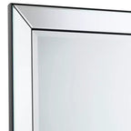 Miroir Mural Rectangulaire Uttermost Verne avec Bordure Noir Mat 24 x 38