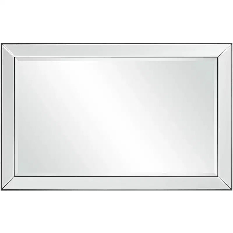 Miroir Mural Rectangulaire Uttermost Verne avec Bordure Noir Mat 24 x 38